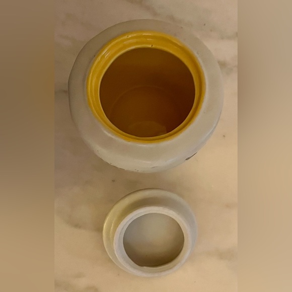 SPECTRUM DESIGNZ Barney Bee Repeat Sugar Bowl Pot With Lid Farmhouse Honey Bee - Picture 4 of 5